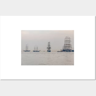 Sailing Vessel at Bremerhaven - North Sea Area Posters and Art